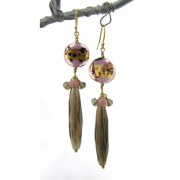 Golden Neopolitan Earrings