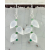 Icy Drops and Green Fields Earrings Crystal quartz faceted drops with accents in tourmaline green onyx and sterling