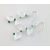 Icy Drops and Green Fields Earrings Crystal quartz faceted drops with accents in tourmaline green onyx and sterling