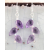 Amethyst faceted drops with accents in crystal quartz, moonstone and sterling
