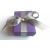 White and Teal Twist Woven Bracelet Here is the beautiful packaging for your bracelet, purple box and gray ribbon