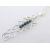 Artisan made argentium sterling mesh pendant necklac with blue sapphires