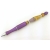 Artisan made purple and beige metal pen with artisan lampwork picture jasper