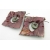 Copper Crusties backside Artisan made blue green grunge crusty enamel on copper earrings lampwork niobium