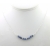 Artisan made sterling silver DARE morse code necklace with sodalite