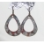 Artisan made organic raku enamel on copper earrings with niobium ear wires