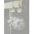 Artisan made white glass snowflake earrings in sterling Christmas