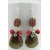 Red Creek Drops Earrings Handmade earrings with green and red creek jasper drops coral sterling