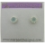 Handmade aqua AAA grade chalcedony cab sterling silver post earrings