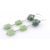 Thinking of Spring Earrings Handmade light green blue purple earrings with green kyanite, lampwork, sterling