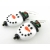 Snowman Face Earrings Artisan made white glass snowman face earrings in sterling Christmas winter hat