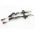 Barbed Red and Black Vine Earrings Artisan made red black barbed spike vine garnet teardrop goth