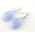 Faceted, AAA blue lace agate drops swinging on sterling silver settings