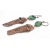 Artisan made reticulated copper drops and USA turquoise earrings