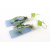 blue white green lampwork peridot sea glass earrings