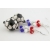Handmade soccer earrings red white blue usa france futbal sterling