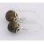 Artisan carved tiger eye earrings sterling brown melon petals