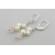 Pretty Pink Pastels Earrings - Freshwater pearl morganite sterling silver stack