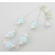 Artisan aqua white & silver necklace with Venetian glass beads freshwater pearls