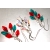 Crystal Holiday Lights Earrings Crystal Holiday Lights Earrings - clear AB red green sparkle drop sterling