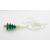 Swarovski Crystal Christmas Tree Necklace green clear