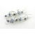 Mish Mesh Spirals and Blues Earrings Artisan made argentium sterling mesh spiral earrings with kyanite blue sapphires