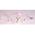 White Dog and Pink Glass Charm Bracelet Handmade dog charm bracelet in white pink sterling silver crystal glass pearl