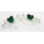 Swarovski Crystal Christmas Tree Earrings green clear