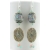 Hint of Pink Earrings Handmade blue and pink earrings with lampwork glass angelite pink opal sterling