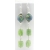 Handmade light green blue purple earrings with green kyanite, lampwork, sterling