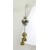 Green and Ivory Earrings Handmade earrings green white etched lampwork ivoryite Czech petals sterling
