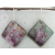 Transitions Earrings - teal red white purple enamel on copper Artisan made teal red white purple enamel on copper earrings sterling silver
