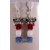 Handmade red white blue package earrings patriotic july4 sterling silver