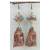 Artisan made reticulated copper drops, lampwork and turquoise earrings
