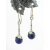 Lapis Swingers Earrings Handmade dark blue earrings with lapis lazuli gemstone sterling silver