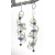Artisan made argentium sterling mesh spiral earrings with kyanite blue sapphires