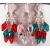 Crystal Holiday Lights Earrings Crystal Holiday Lights Earrings - clear AB red green sparkle drop sterling