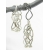 Artisan made argentium sterling mesh hoop earrings