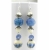 Handmade blue earrings with blue peacock lampwork glass, kyanite, sterling