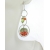 Orange Glow Earrings - handmade artisan lampwork sterling silver orange