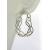 Artisan made argentium sterling mesh hoop earrings
