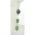 Thinking of Spring Earrings Handmade light green blue purple earrings with green kyanite, lampwork, sterling