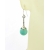 Handmade aqua earrings with amazonite gemstone sterling silver