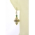 Golden Ivory Klimt Earrings Handmade earrings with ivory klimt style venetian beads tsavorite gold fill