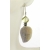Handmade earrings yellow grey lemon quartz agate leaves sterling