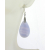 Faceted, AAA blue lace agate drops swinging on sterling silver settings