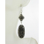 Ancient Snails Earrings Hand made brown gray fossil turritella agate lampwork sterling earrings