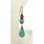 Beachy Turquoise Earrings Handmade earrings with turquoise red jasper lampwork copper