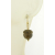 Handmade earrings with faceted smoky quartz acorn gold fill fall autumn