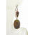 Artisan made gemstone earrings with jasper pietersite Czech glass copper niobium